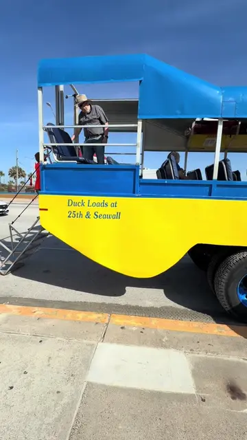 Recreating memories from my childhood with my own children! @Galveston Duck Tour
