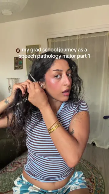 part 1 of my grad school journey as a speech pathology major  ##grwm##speechther