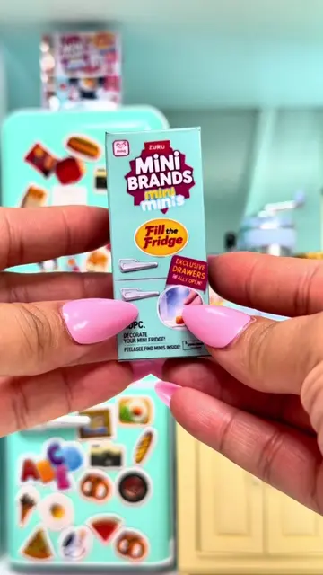 Mini Brands fridge found its mini match! 🥹 @minibrands #minibrands #miniverse #