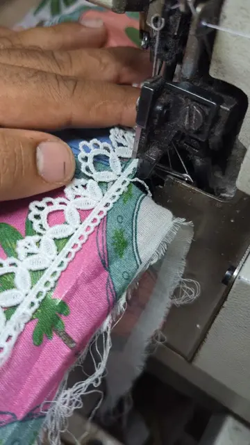 Elegance in Every Detail: Custom lace design on my dupatta. ہر تفصیل میں نفاست: 
