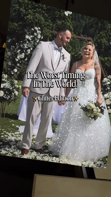 If they were my client… #weddingday #glitterdress #photofail #artist #brideandgr