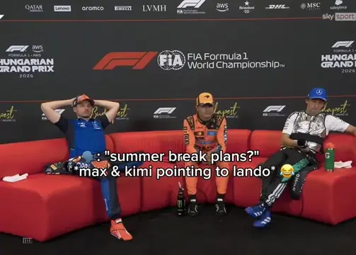 the way max and kimi so sync pointing at lando 😭 #landonorris #maxverstappen #k