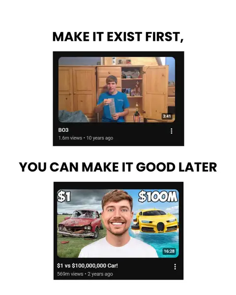 🔁 Share this with someone who's been "getting ready to start" for six months. E