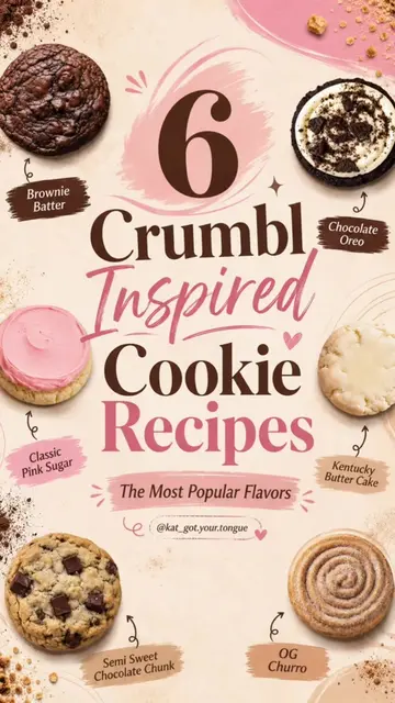 6 Crumbl inspired cookie recipes you can make at home with simple steps and bake