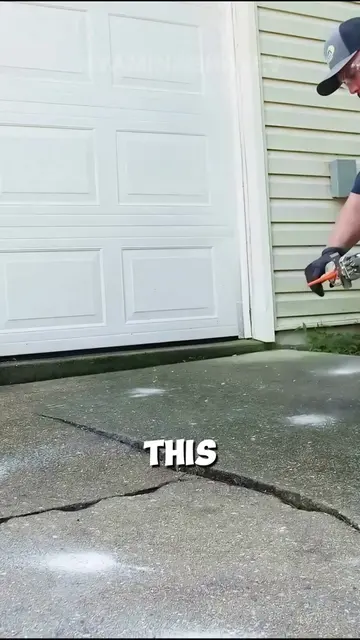 Fixing Sunken Concretw With Expanding Foam😳 #concretelifting #homerepair #drive
