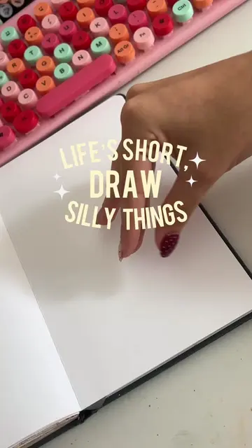 Life is too short, make a fun sketchbook spread🌟 #sketchbook #sketchbookideas #