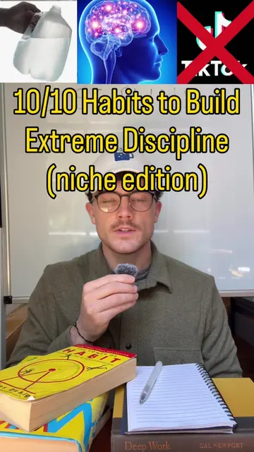 Wait for number 8. 10/10 habits to build extreme discipline (but they get progre