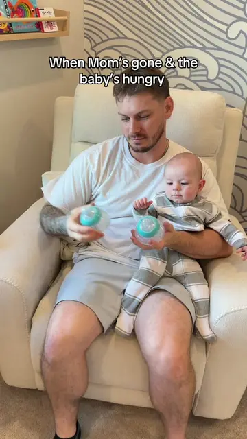 When Mom’s gone @Nanobébé to the rescue 🤣 #comedy #dad #baby #family #parents 