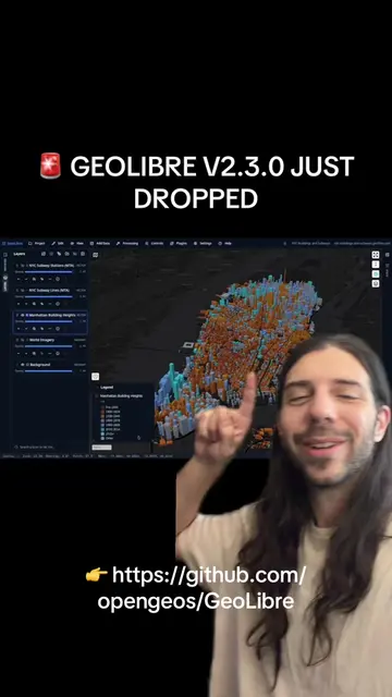 🚨 GEOLIBRE V2.3.0 JUST DROPPED A free, open-source GIS platform that runs in th