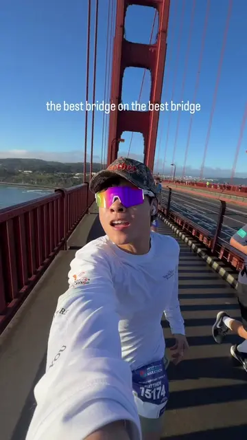 feeling euphoric 🥹 #sfmarathon #goldengatebridge #Running #taylorswift #sanfran
