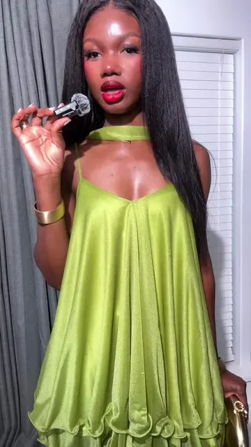 Cutie dress is very short  🥰be ready to show those pretty laps    5’7 size XS @