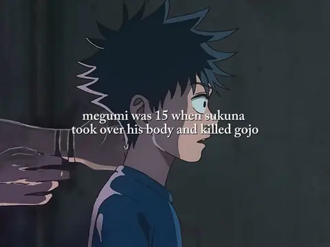 I genuinely cry every time I think about gojo’s last hug to him  #megumi #jjk #j