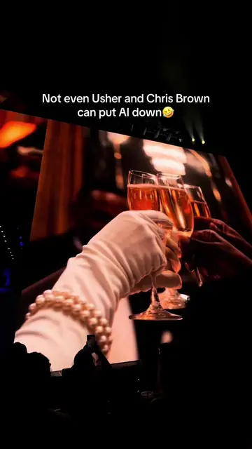 This was the high tech AI lmao  #chrisbrown #nashvilletn #ushertour #chrisbrownt