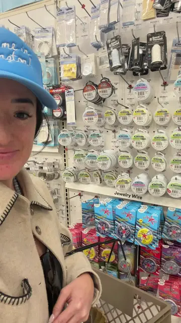 Reporting to you live from @Michaels Stores ✨ If crimp bead and wire diameter si