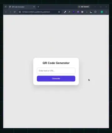 Build a QR Code Generator with HTML, CSS & JavaScript | Convert Any Text or URL 