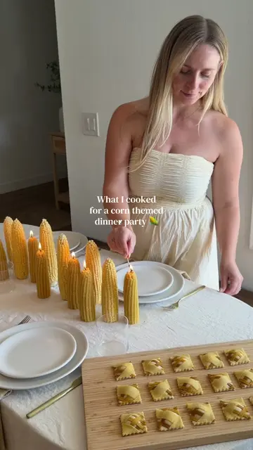 A corn themed dinner party 🌽 I’ve been wanting to do a corn theme for a while a