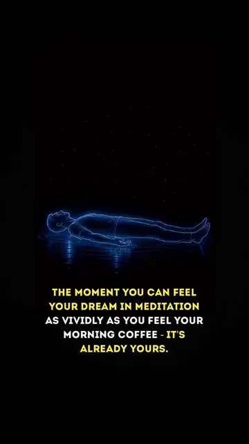 Your brain doesn't know the difference between a real experience and a vividly i