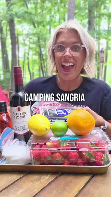 Camping and sangria are a pretty great combination. This easy Camping Sangria is