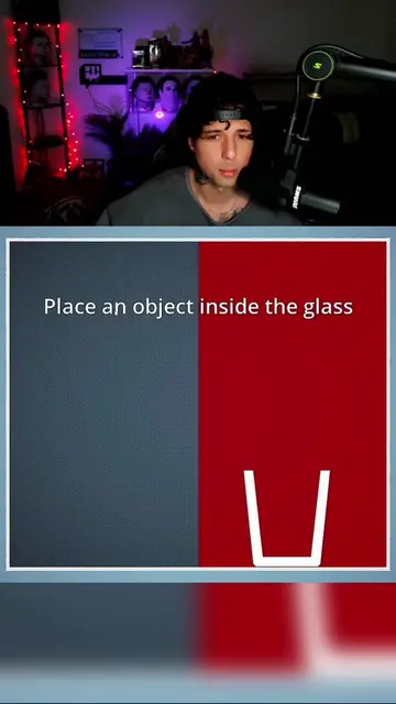 Place A Object Inside The Glass.. #gaming 