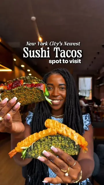 Sushi Tacos You Need to Try in New York City at 🍣🌮✨ 📍WHERE: On Lab 106 Riving