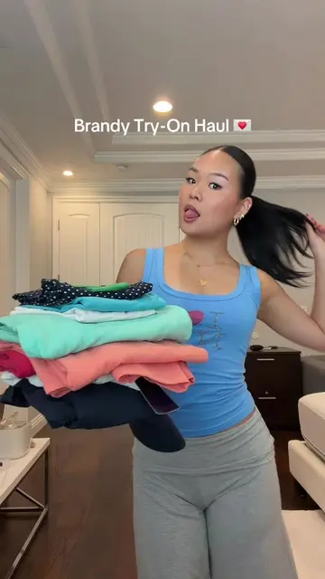 In my Anastasia and Priscilla era 🧘‍♀️ ##brandymelville##brandy##tryon##brandyh