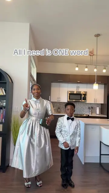 All it takes is ONE word!! ✝️ #christian #sundayservice #momandson 