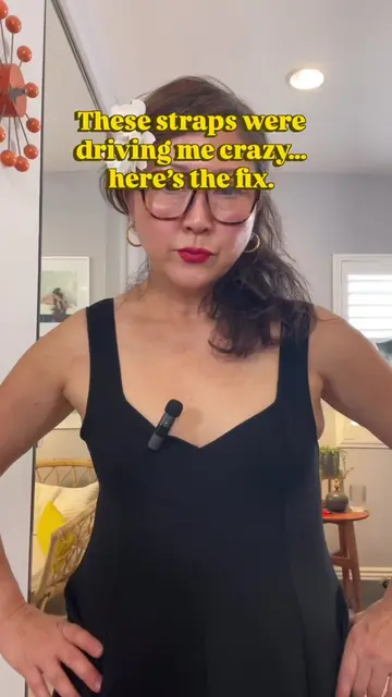 Here is the easiest way to fix long straps without using a sewing machine. Thank