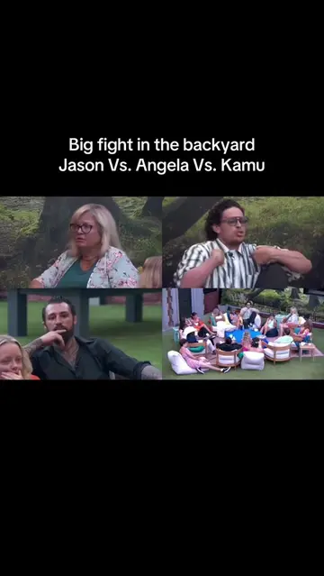 A big fight just blew up in the backyard , Kamu, Jason, Angela,  get angry. Lala