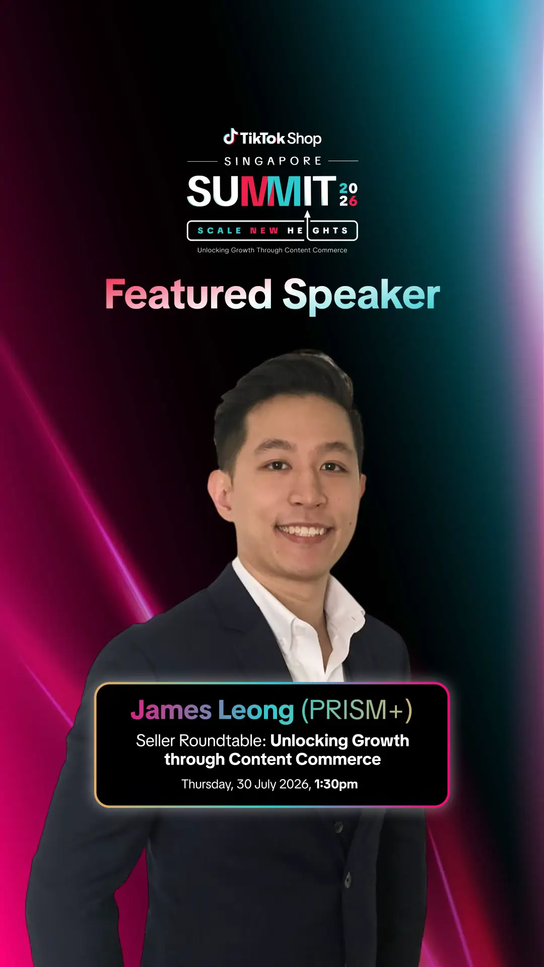 We are just a few days away from TikTok Shop Singapore's first-ever Summit! 🎉 F