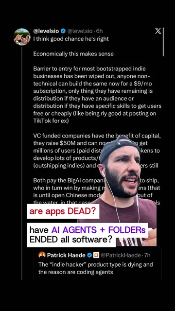 have AI AGENTS ended all apps?? are software tools done for?? #ai #aiagents #cha