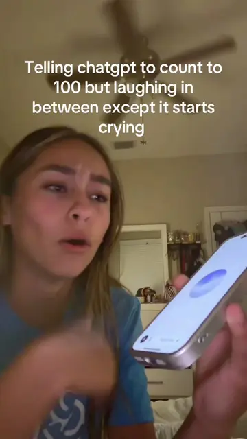 guys why did it start crying #chatgpt #ai #scary #funny #lmao 