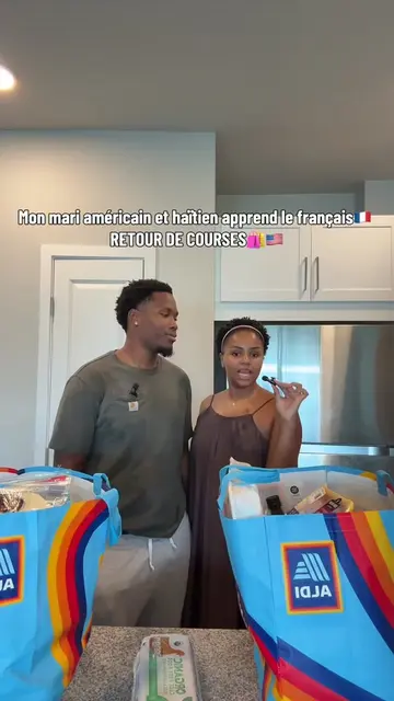 HAUL SHOPPING EN FRANÇAIS🇫🇷 🇺🇸#husbandandwife #USA #haul #haitiantiktok #gro