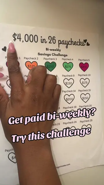 Save $4,000 in a year with this bi-weekly savings challenge 💰 #savingmoney #Bud
