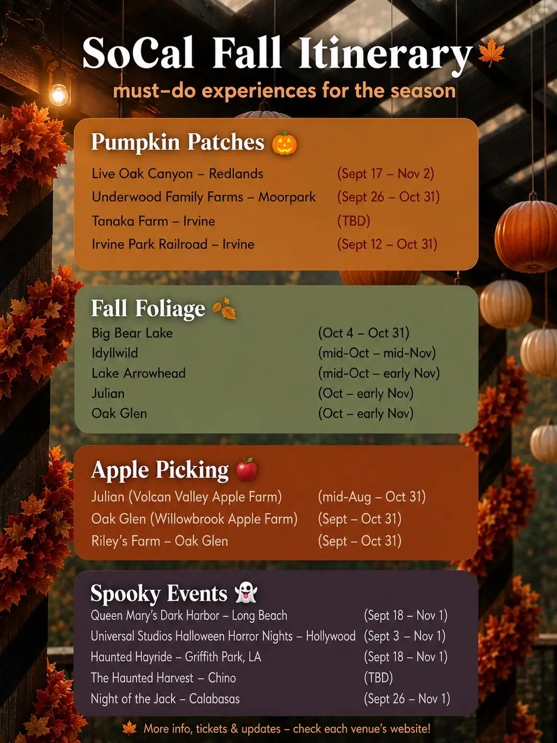 SoCal Fall hits different when you have the right plan. 🍎🍂 I’ve mapped out you