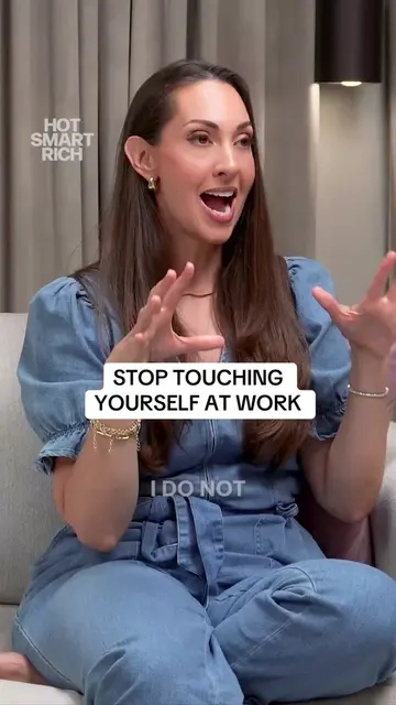 Stop touching yourself at work!  Full episode out now, search HOT SMART RICH VAN