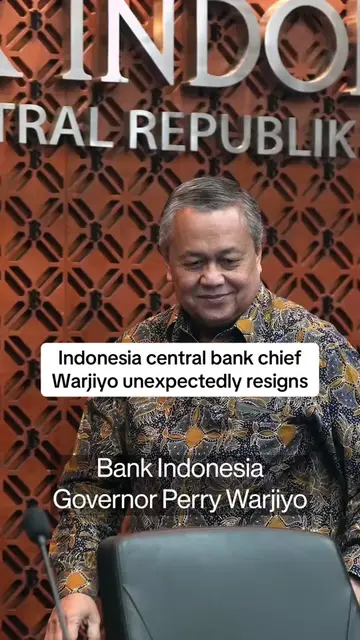 Bank #Indonesia Governor Perry #Warjiyo has suddenly resigned for unspecified “p