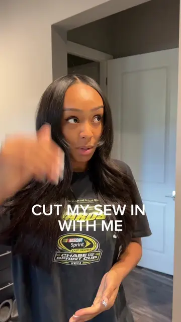 first sew in panic is so real because she actually ate • • • • #sewin #blackgirl