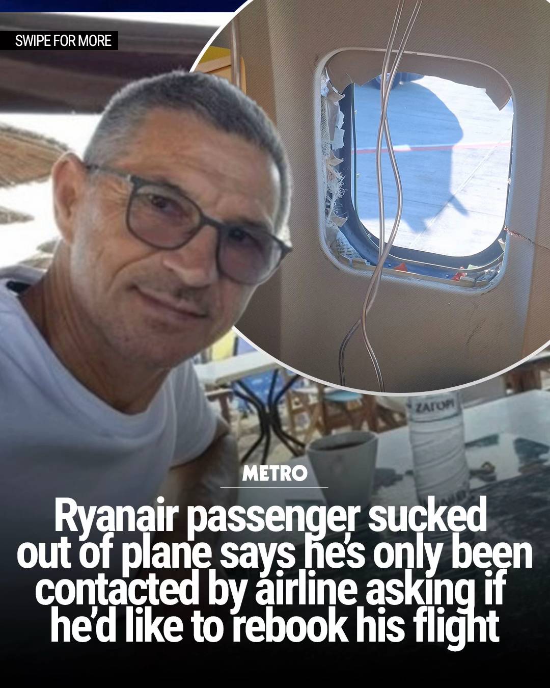 In an exclusive interview with the Daily Mail, passenger Ljubiša Karojić has rec