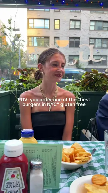 What do you do when you order one of the “best burgers in NYC” gluten free and i