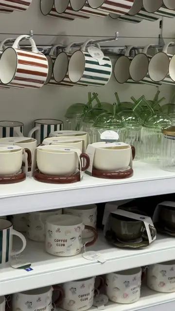 coffee cup heaven in B&M 🥐☕️✨ #bandm #coffee #icedcoffeecup #viral#brunchcollec