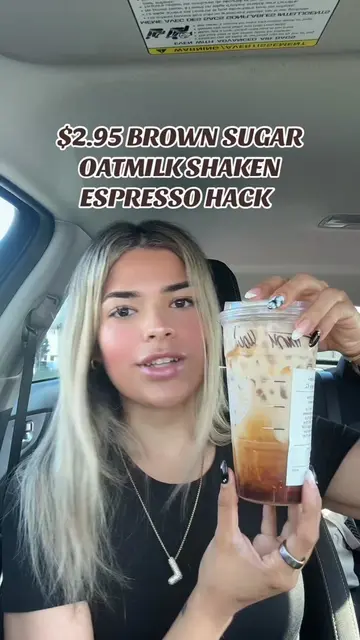 My coffee order! $3 Venti Brown Sugar!!- #lowcalstarbucksdrink #starbuckshack #s