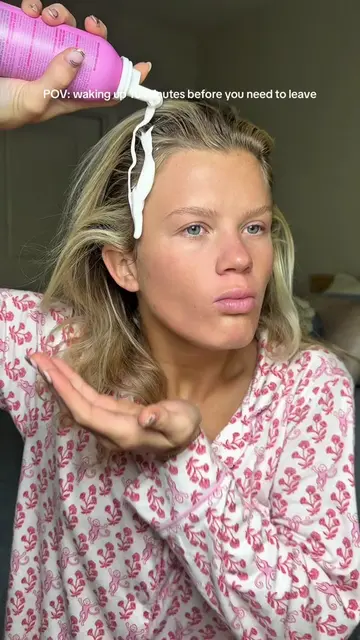 A little bit chaotic but gets me out the door in time!!! #grwm #morningroutine #