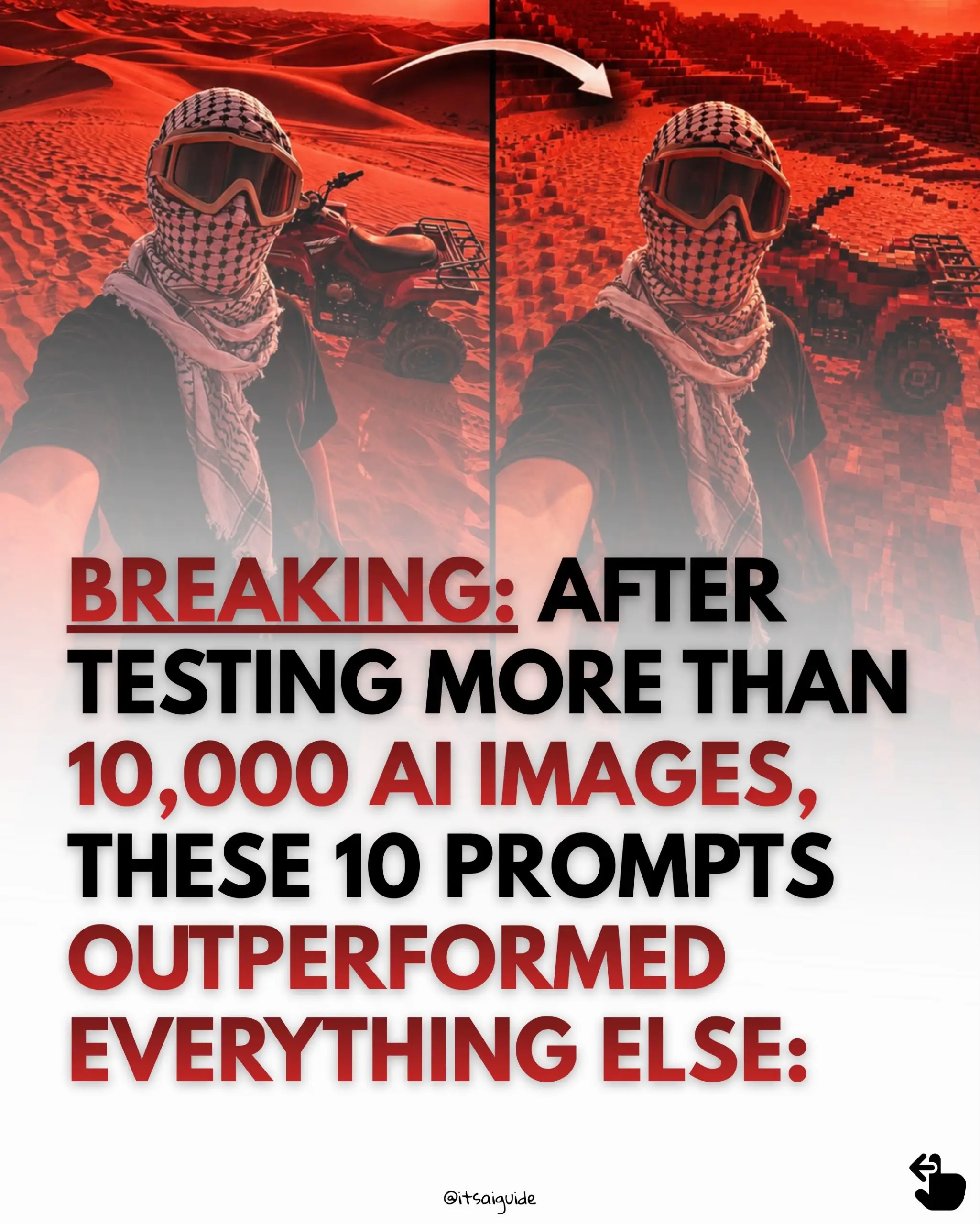 10,000 AI images later... these 10 prompts survived. Use them to sharpen blurry 