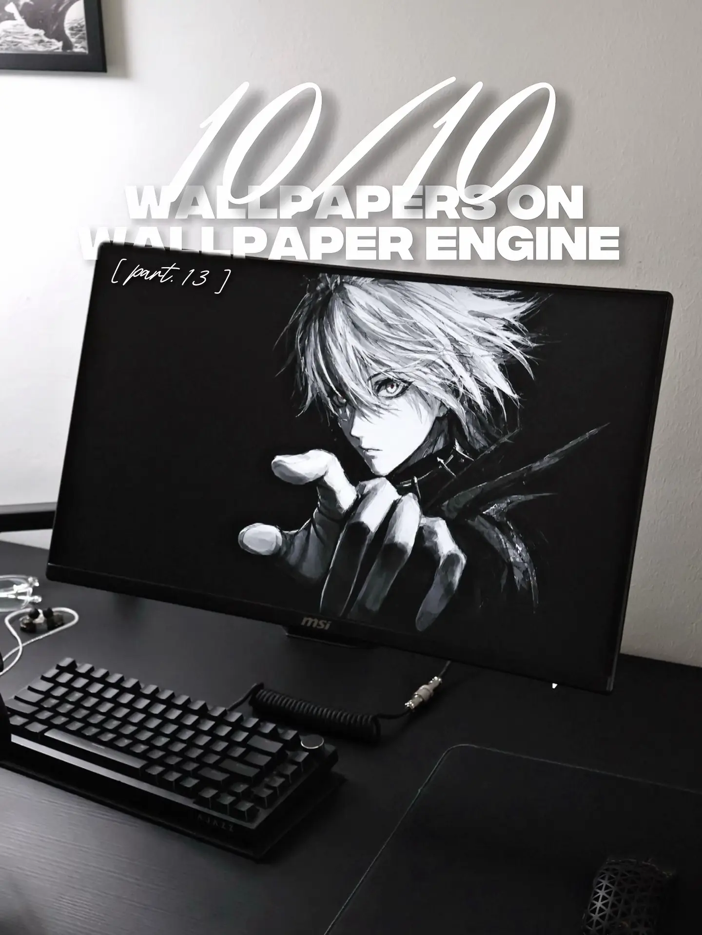 ughh @alexandr getting kinda sick of your PEAK wallpapers 🖤 || #GamingSetup #te