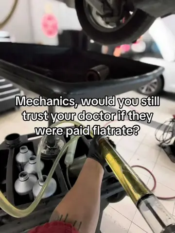 In the name of ✨efficiency✨ Oh, and commission on upsells! #POV #Mechanic #Flatr