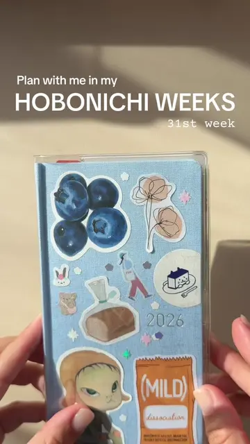 Plan with me in my Hobonichi weeks! #hobonichi #hobonichiweeks #plannertok 