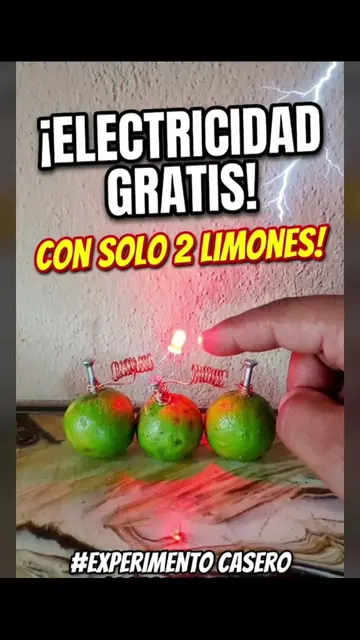 ¿Luz con LIMONES? 🍋⚡ ¡Mira esto!  No se la crean atrás de los limones  tengo un