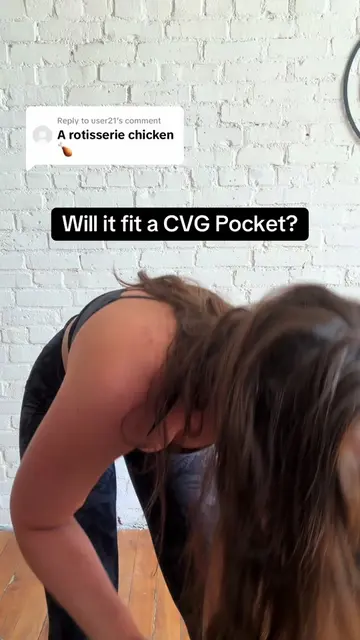 Replying to @user21 Can it fit a CVG pocket - Rotisserie Chicken edition 👀 Go a