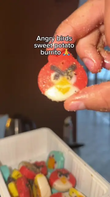 Lmk what I should angry birds next I have a lot leftover #sweetpotato #burrito #