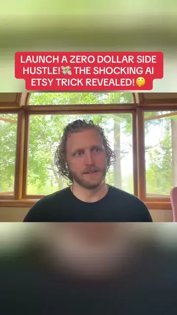 LAUNCH A ZERO DOLLAR SIDE HUSTLE!💸 THE SHOCKING AI ETSY TRICK REVEALED!🤫 #side